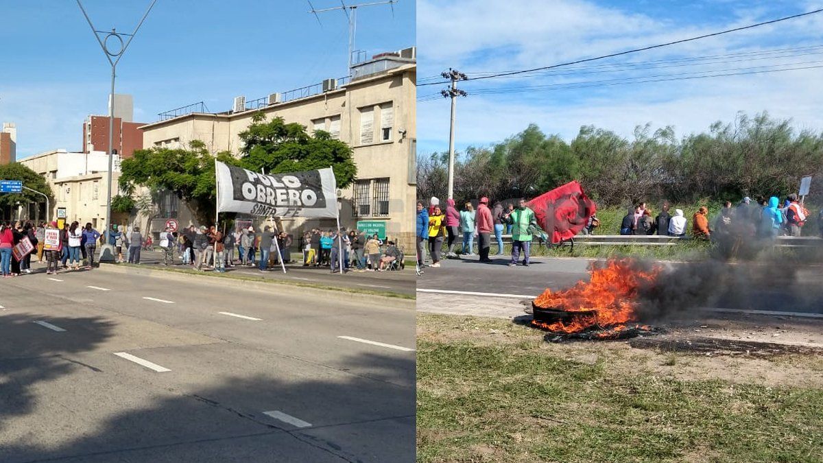 Se registraron cortes de tránsitos en dos puntos de la ciudad por manifestaciones de movimientos sociales.