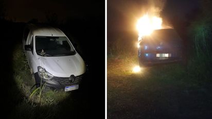 En Santo Tomé robaron una camioneta y quemaron un auto en el transcurso de una hora