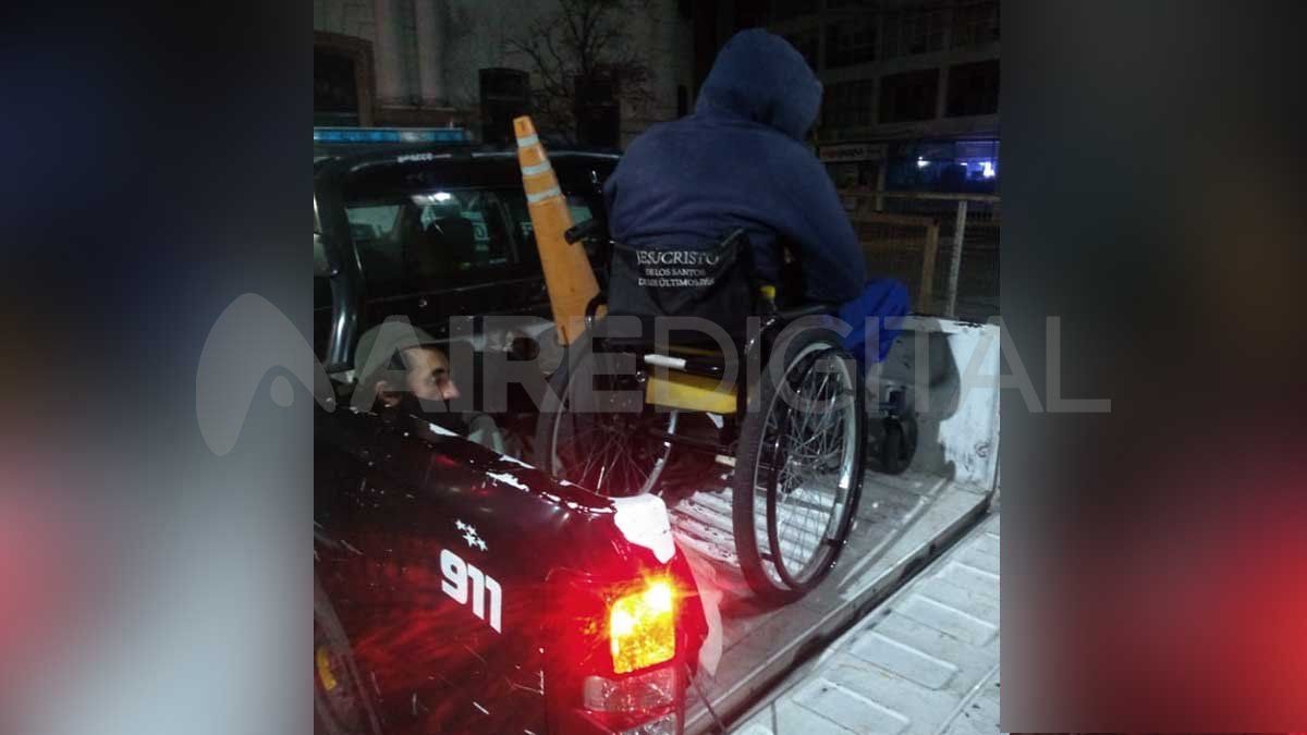 El ladrón en silla de ruedas