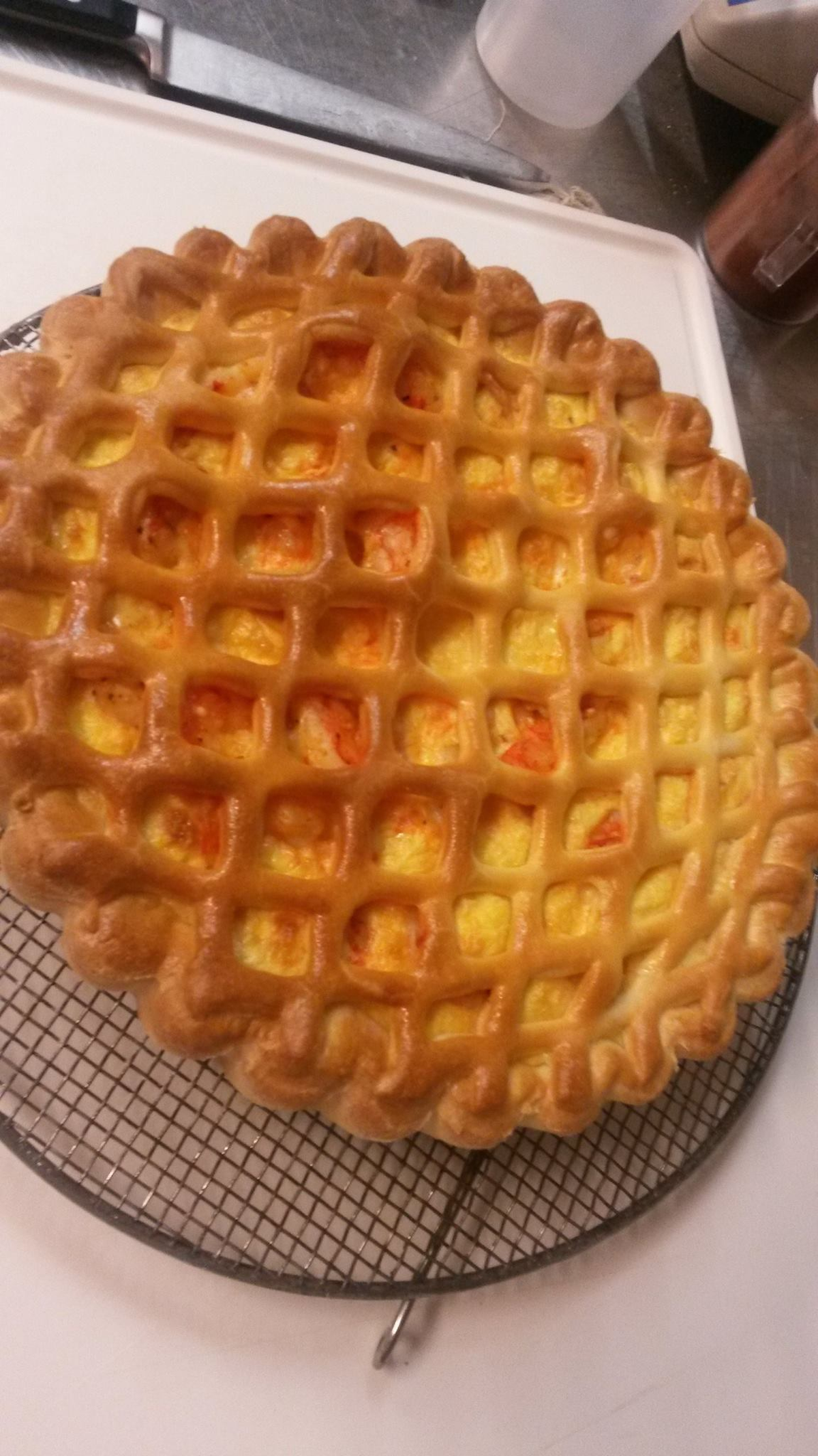 Osvaldo Gross compartió el resultado final de su tarta, luego de seguir la receta. Osvaldo Gross compartió el resultado final de su tarta, luego de seguir la receta.