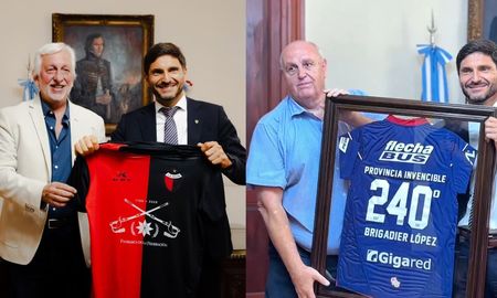 Maximiliano Pullaro recibió a Unión y Colón en homenaje al Brigadier López y fortaleció el vínculo con los clubes. Maximiliano Pullaro recibió a Unión y Colón en homenaje al Brigadier López y fortaleció el vínculo con los clubes.