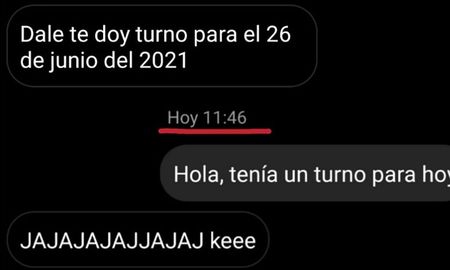 El chat es imperdible y se volvió viral por la revancha del muchacho. El chat es imperdible y se volvió viral por la revancha del muchacho.