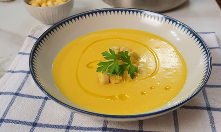 Sopa de calabaza, la receta rápida y fácil para el invierno Sopa de calabaza, la receta rápida y fácil para el invierno