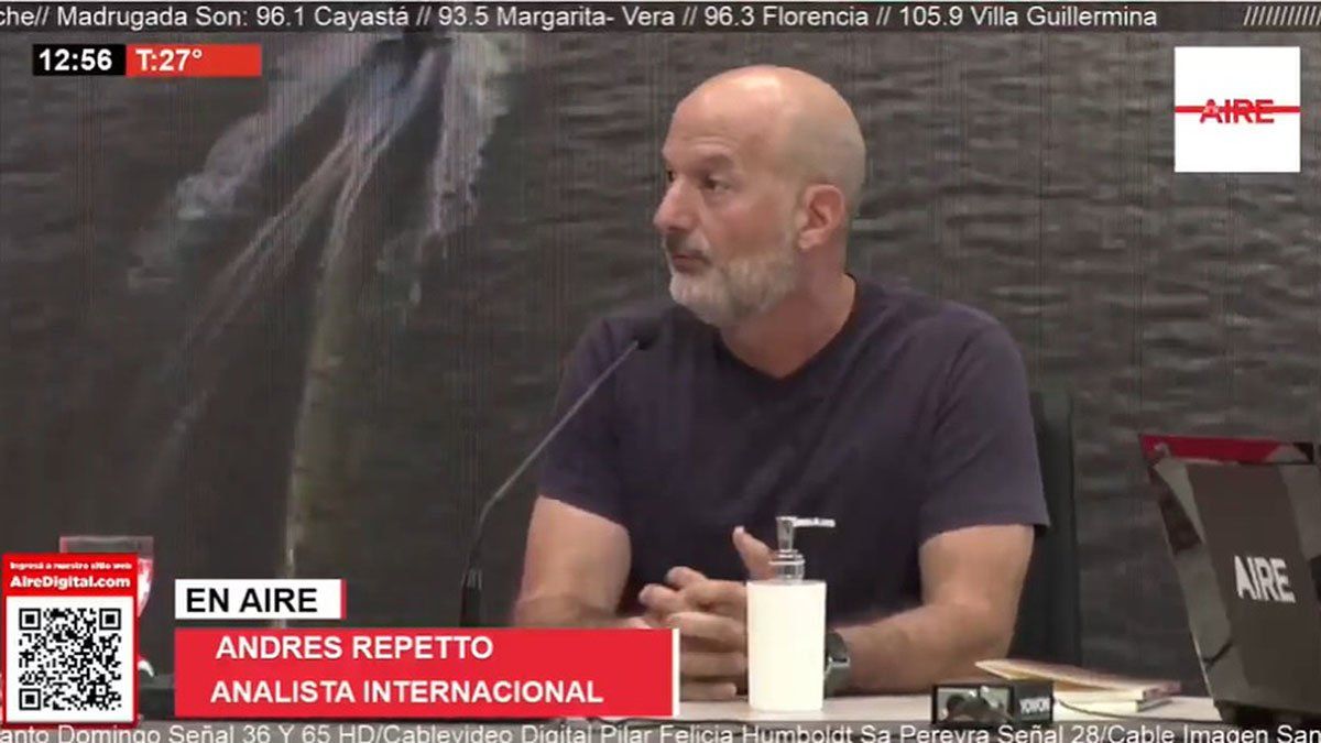 Andrés Repetto en AIRE este lunes.