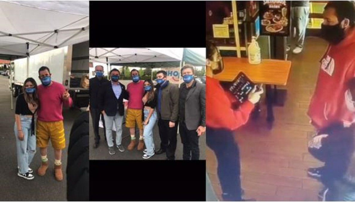 Adam Sandler se reencontró con la moza luego de su video viral en &nbsp;TikTok.