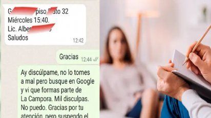 Canceló el turno para su hija con el psicólogo cuando comprobó que era un militante de La Cámpora: polémica