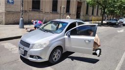 El momento en que los ladrones fueron detenidos tras la saga de robos.&nbsp;