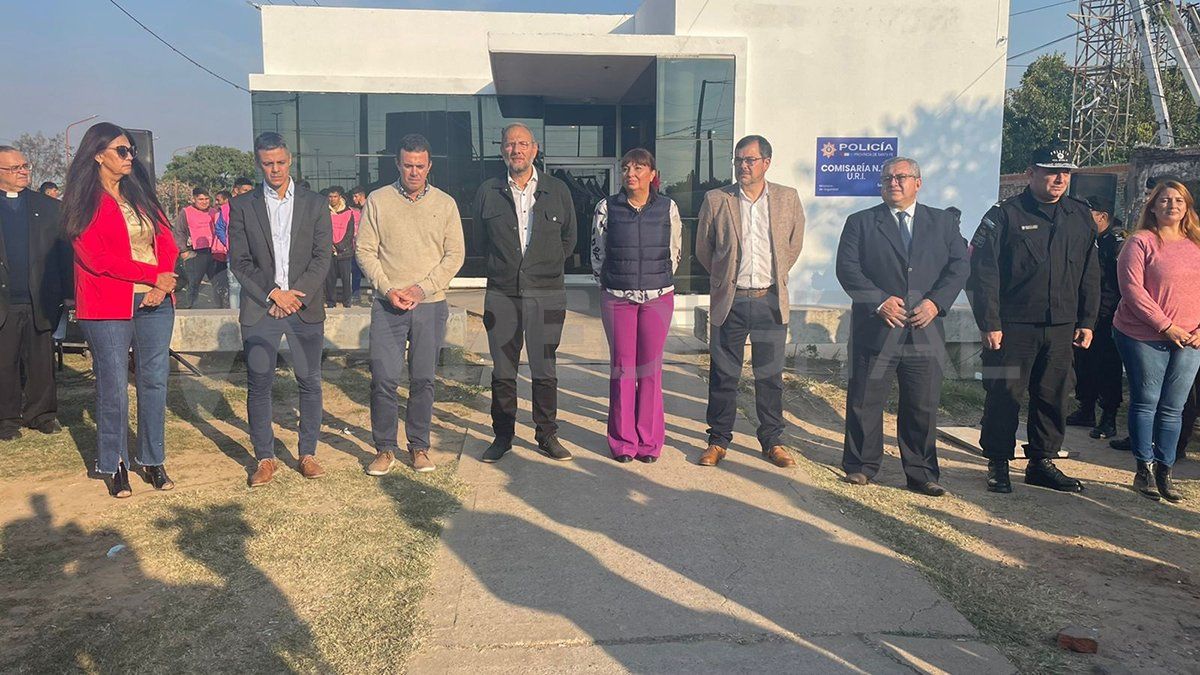 Marcos Corach en la inauguración de la refuncionalización de la comisaría 6°.