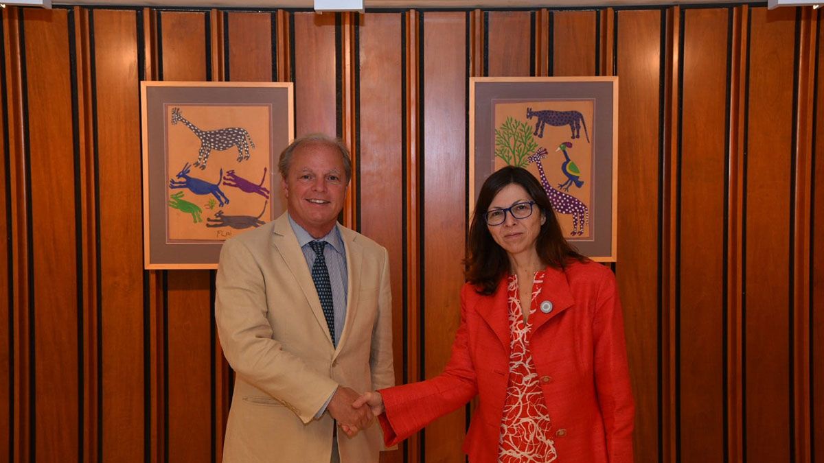 Durante el encuentro, Batakis y Van Trotsenburg hablaron sobre los impactos globales de la inflación, de la guerra en Ucrania y el papel de Argentina.