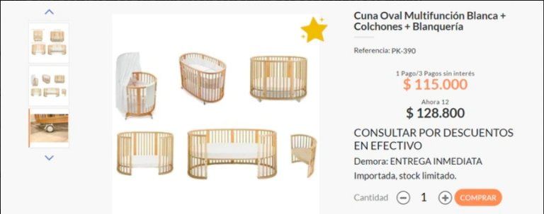 la China Suárez mostró cómo es el mueble en el que descansa el bebé de ocho meses.