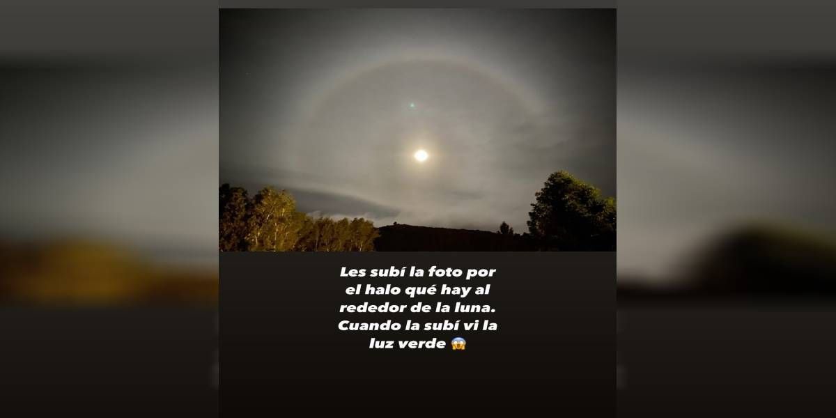 La China Suárez publicó una imagen sobrenatural