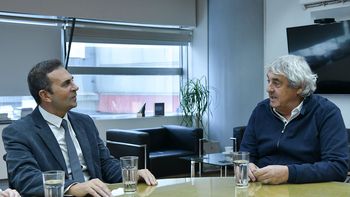 El secretario de Trabajo, Julio Cordero, recibió al titular de UDA, Sergio Romero