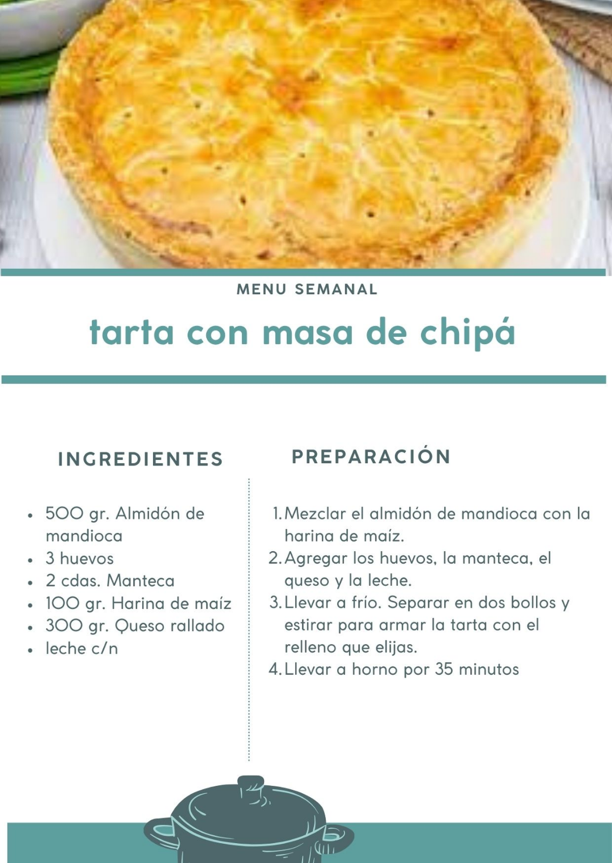 El paso a paso para hacer tarta con masa de chipá en casa. El paso a paso para hacer tarta con masa de chipá en casa.