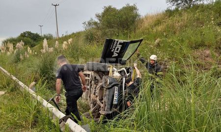 Vuelco en la Circunvalación oeste Vuelco en la Circunvalación oeste