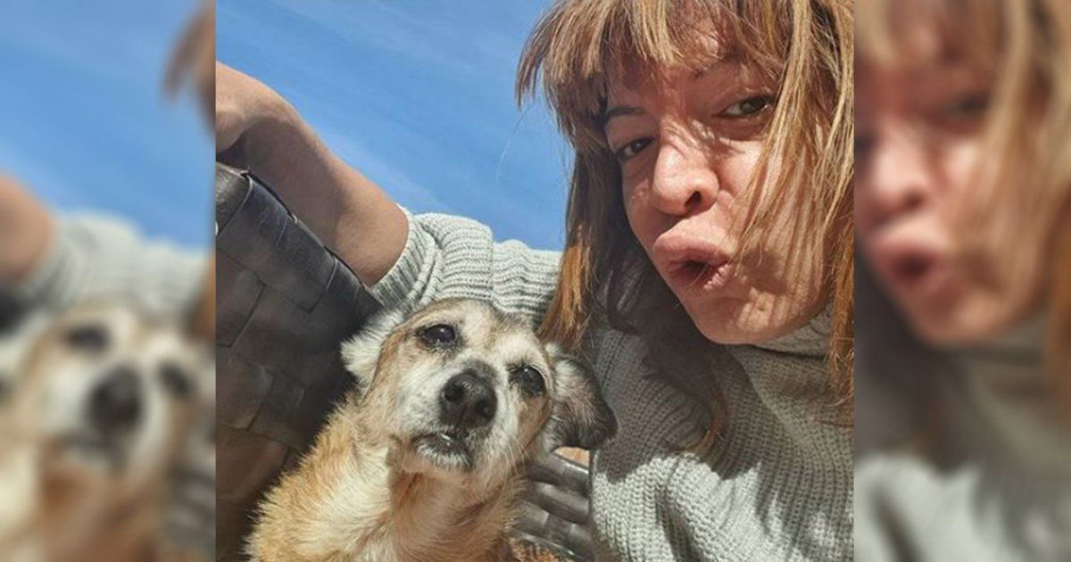 Lizy Tagliani est&aacute; angustiada por la muerte de su perra m&aacute;s grande.