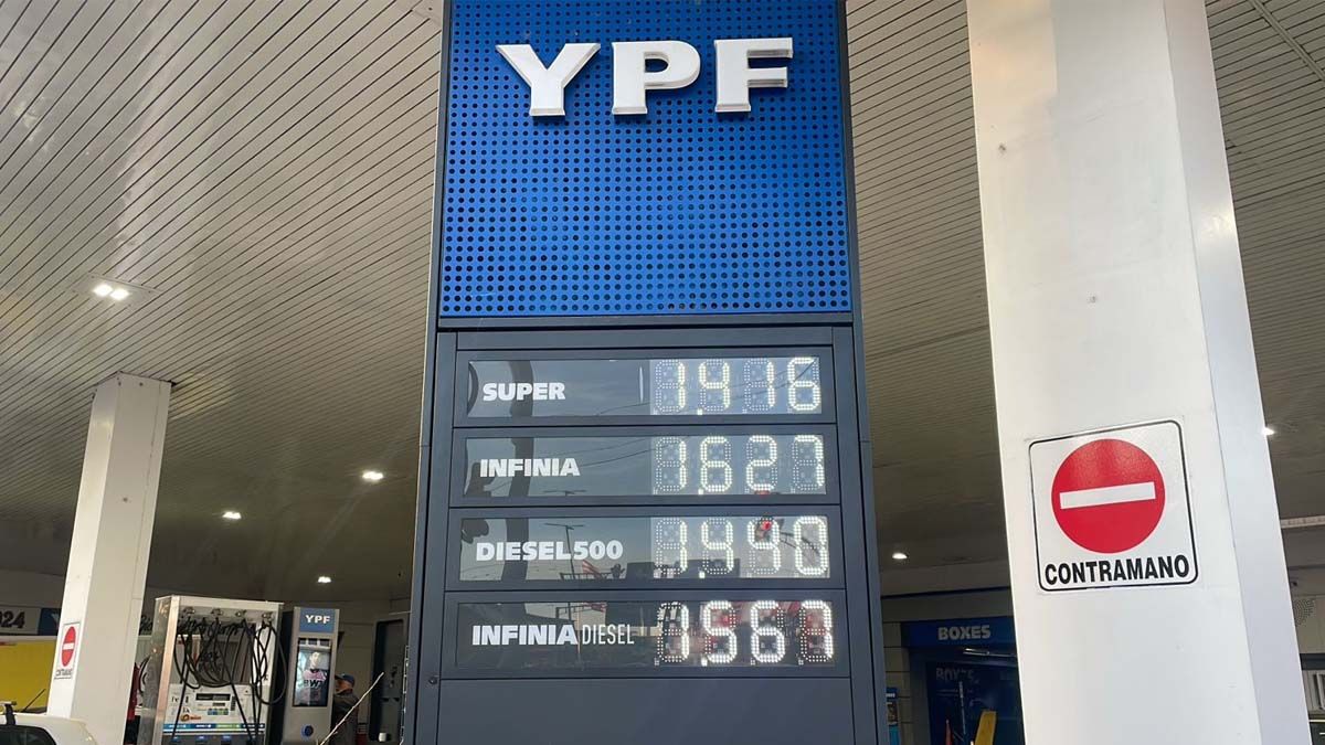 El precio de los combustibles de YPF comenzó la jornada del martes con un aumento en Santa Fe.