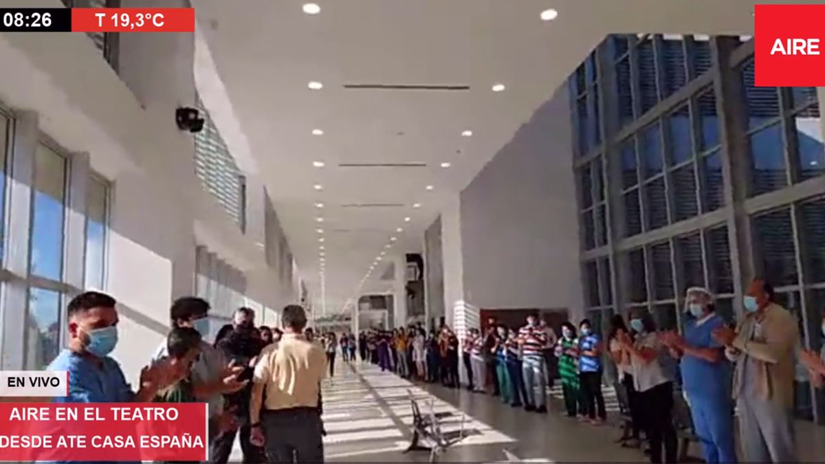 Emotivo recibimiento al director del Iturraspe tras superar el coronavirus