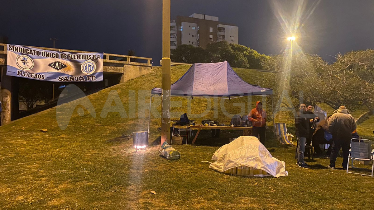 El Sindicato Único de Fleteros de la República Argentina (Siunfleta) lleva adelante un reclamo a nivel nacional.