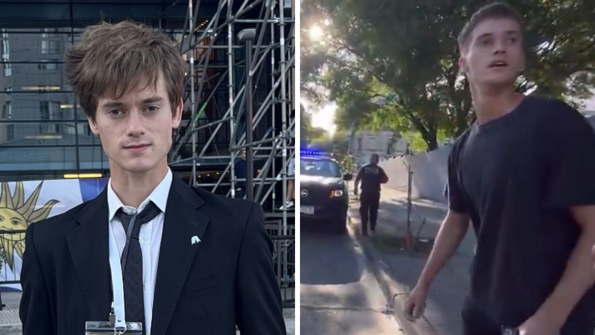 Agredieron al influencer libertario Marco Palazzo en la Asamblea LGBTIQ+.