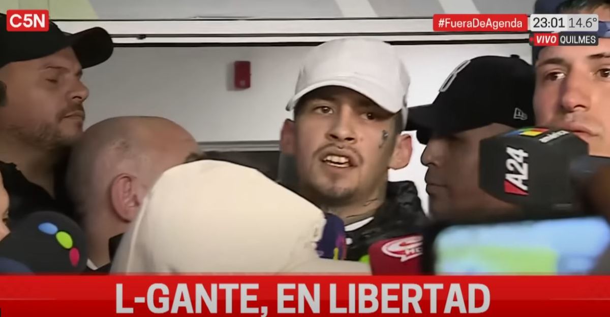 L-Gante salió de la cárcel después de 100 días. L-Gante salió de la cárcel después de 100 días.