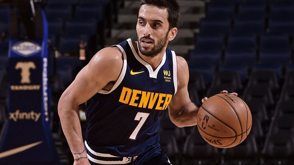Facundo Campazzo aportó en el triunfo de Denver Nuggets ante Charlotte Hornets.