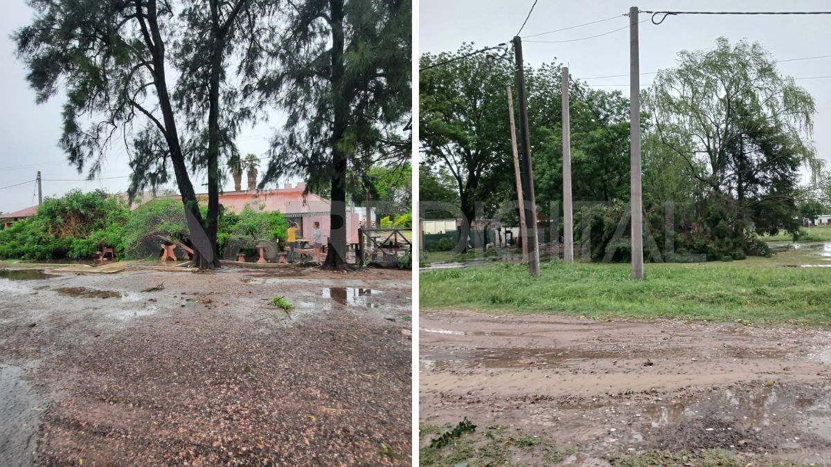 El temporal en San Justo destrozó todo. El temporal en San Justo destrozó todo.