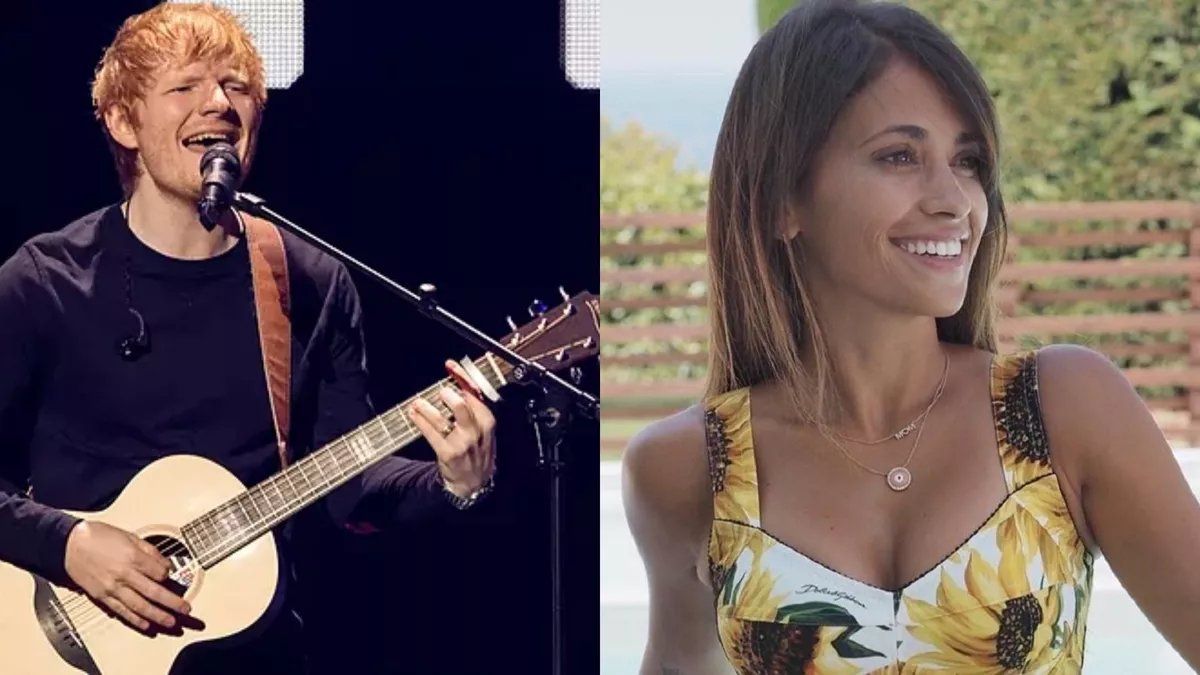 Antonela Roccuzzo recibió una invitación de Ed Sheeran