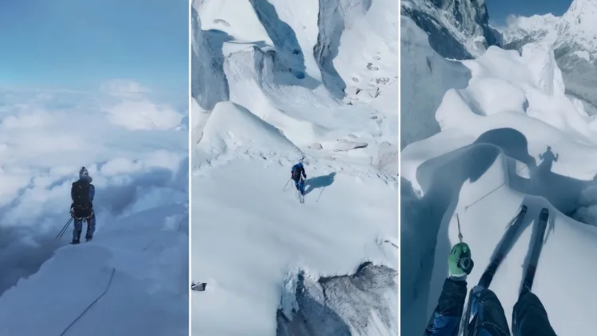 Andrzej Bargiel logró un hito al escalar el Monte Everest y descender esquiando