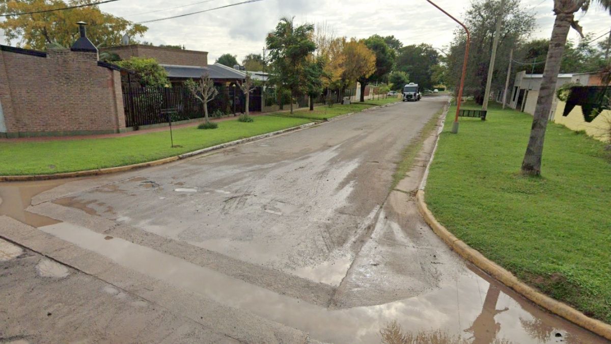 Entradera fatal en Sauce Viejo: imagen de la zona en la que se produjo en hecho delictivo.
