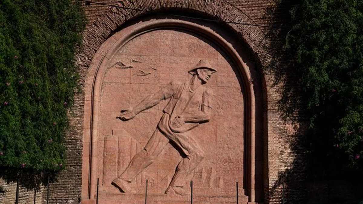 Se trata de 200 kilos de hierro que rodeaban a El Sembrador