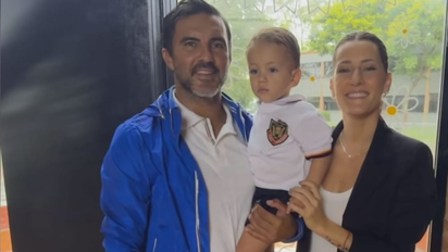 El hábito de Luca, el hijo de Fabián Cubero y Mica Viciconte