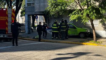 El accidente ocurrió en la esquina de Urquiza y General López, en el centro de Santa Fe.&nbsp;