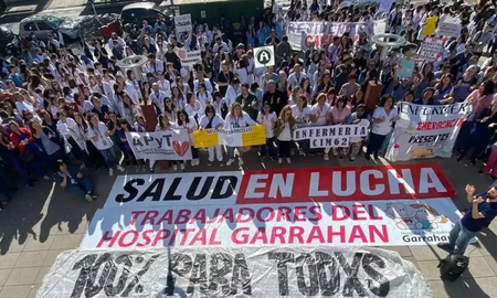 Diputados revhazó el veto a la emergencia pediátrica (foto de la última marcha contra el desfinanciamiento del Garrahan). Diputados revhazó el veto a la emergencia pediátrica (foto de la última marcha contra el desfinanciamiento del Garrahan).