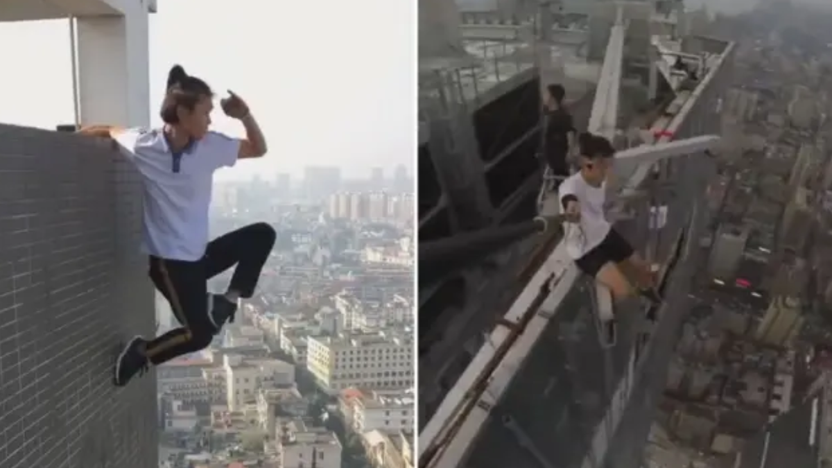 El influencer que murió filmando su hazaña desde un piso 62: la historia detrás del hombre araña chino