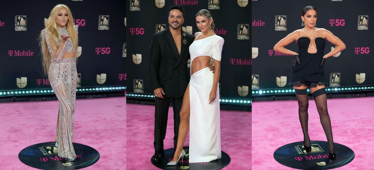 La alfombra magenta del Premios Lo Nuestro 2022 se convirti&oacute; en un momento de explosi&oacute;n total, lleno de estilos, colores y texturas.