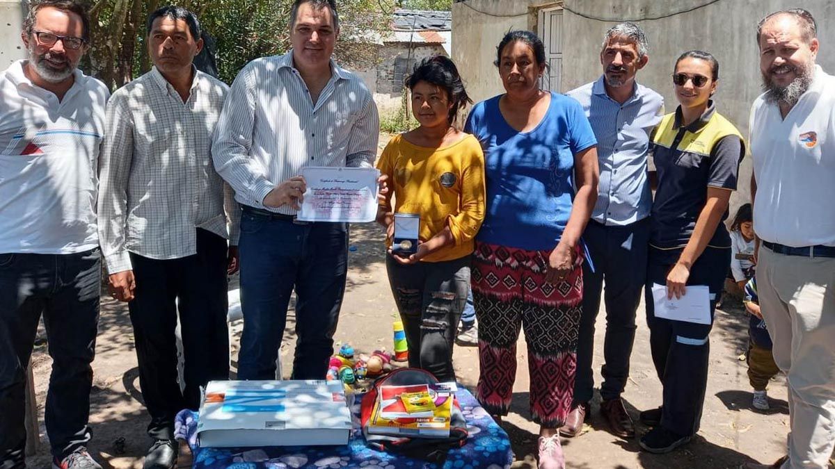 Marilín Marcela Paniagua tiene 11 años y se convirtió en ahijada del presidente Alberto Fernández.