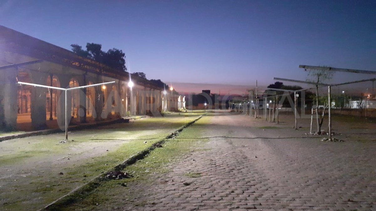 Se iluminó la estación en el interior y exterior y en el parque se plantaron 50 árboles timbó.