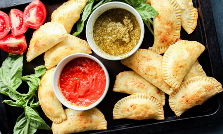 Receta de empanadas caprese. Receta de empanadas caprese.