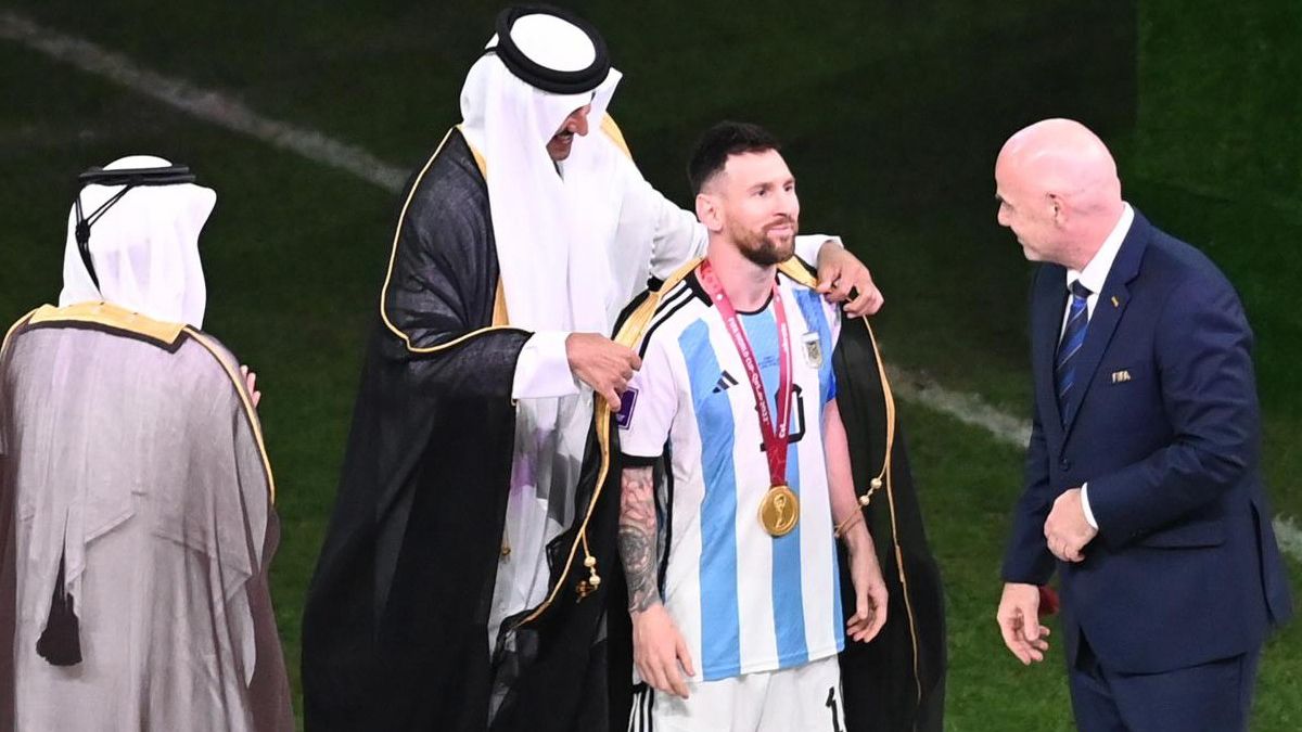Los qataríes quedaron contentos con el gesto de Messi