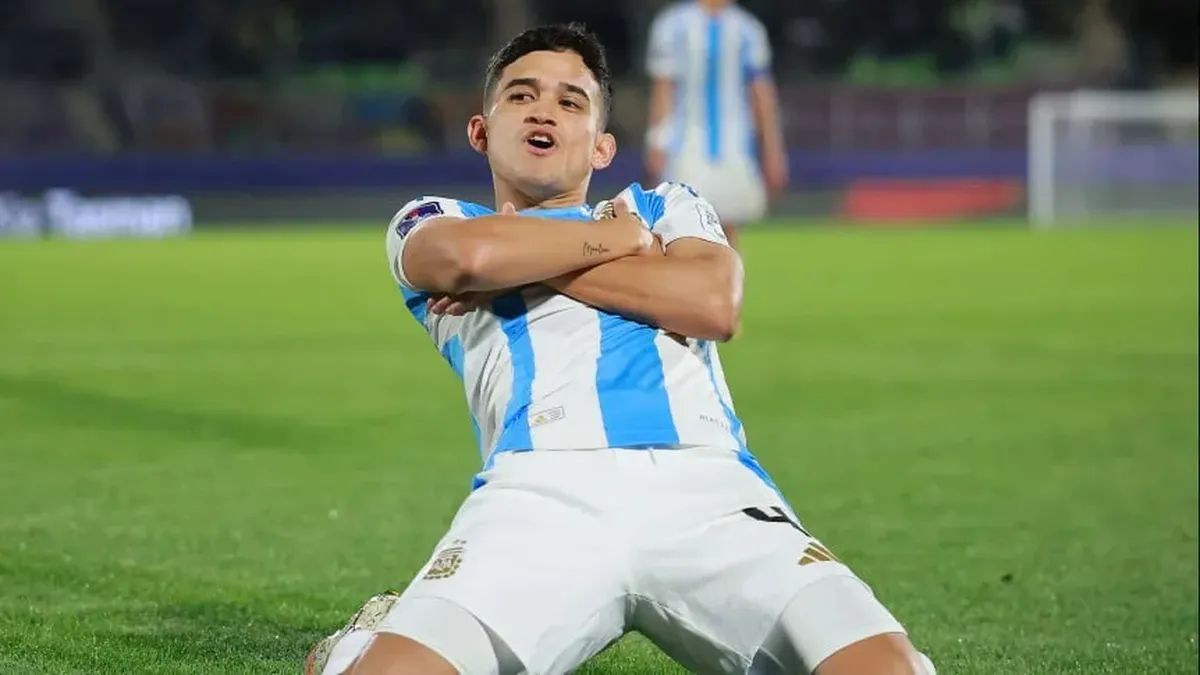 Dylan Gorosito marcó el gol del triunfo y fue una de las figuras del equipo argentino.