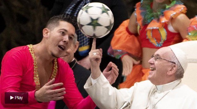 El festejo circense del papa Francisco en el Vaticano