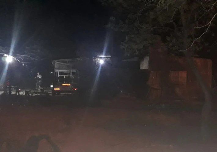 La casa donde vivía la menor. 