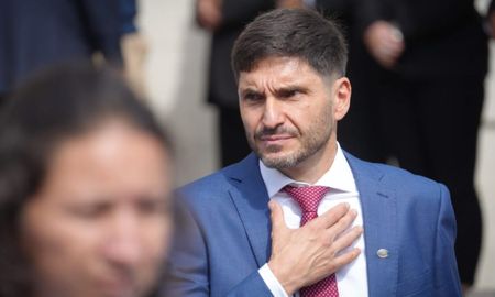 Maximiliano Pullaro, gobernador de la provincia de Santa Fe, tras su discurso en la apertura de sesiones de la Legislatura. Maximiliano Pullaro, gobernador de la provincia de Santa Fe, tras su discurso en la apertura de sesiones de la Legislatura.