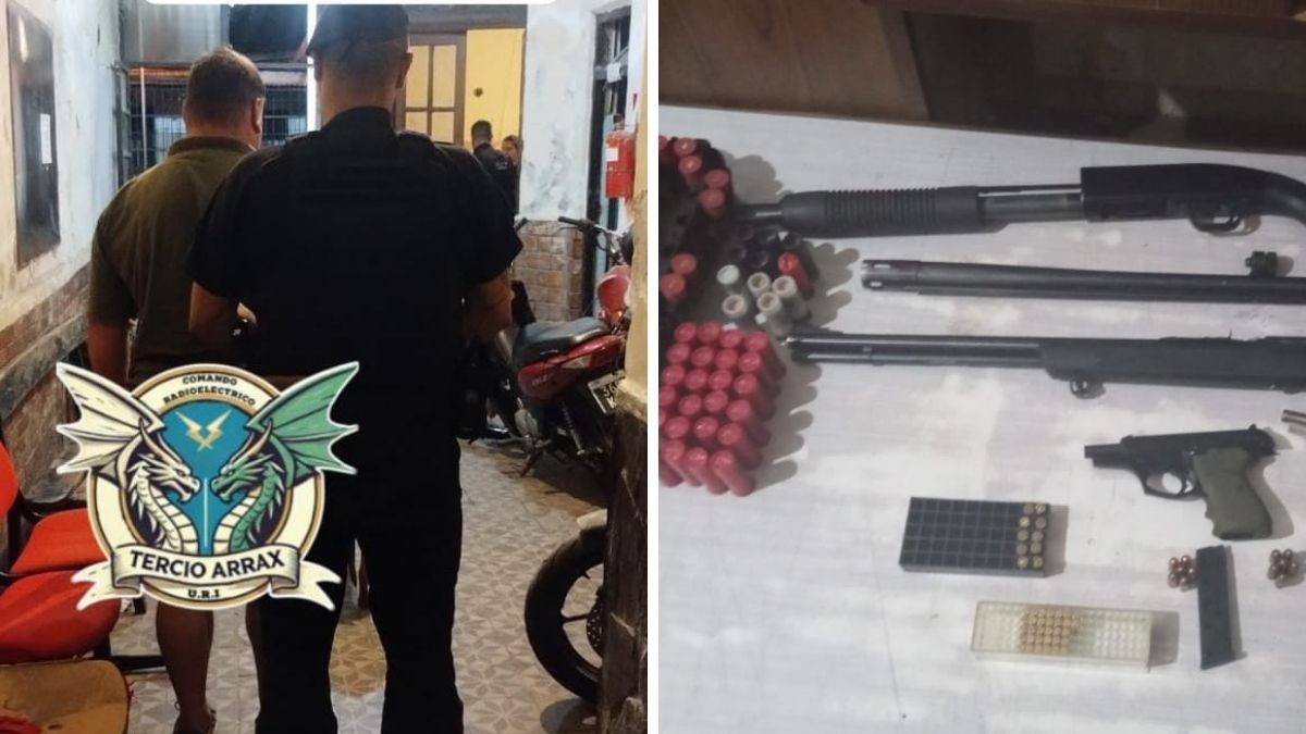 Barrio Nueva Pompeya: detenido con un arsenal