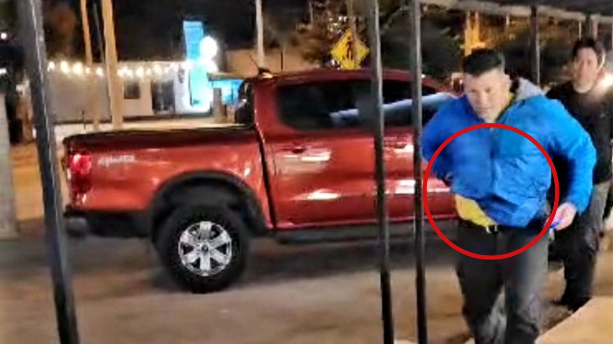 Toda la secuencia fue registrada por una cámara.