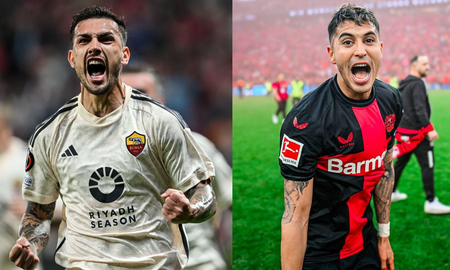 Leandro Paredes marcó dos goles en la semifinal de la Europa League, pero La Roma no pudo superar al Leverkusen de Palacios. Leandro Paredes marcó dos goles en la semifinal de la Europa League, pero La Roma no pudo superar al Leverkusen de Palacios.