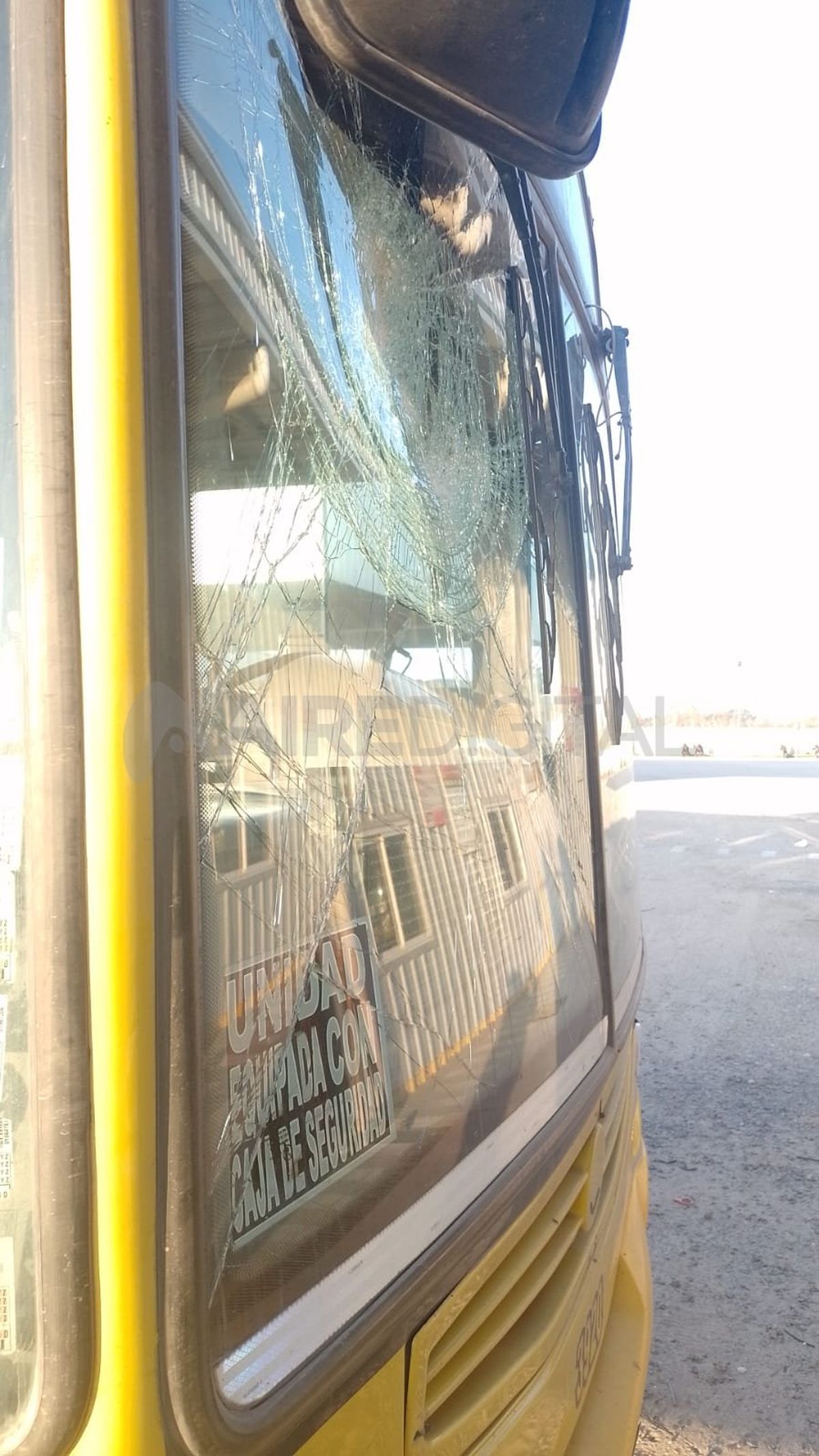 Así quedó el micro. Así quedó el micro.