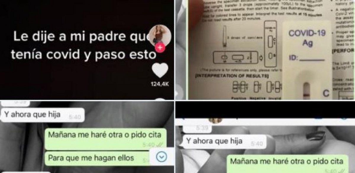 Video viral muestra la peculiar charla que tuvieron padre e hija: Le dije que tenía covid y pasó esto.