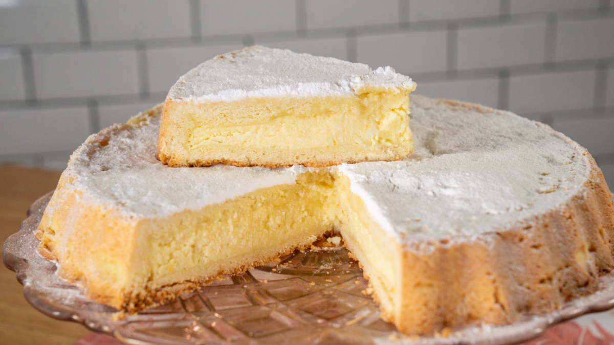 Una tarta de ricota suave y cremoso