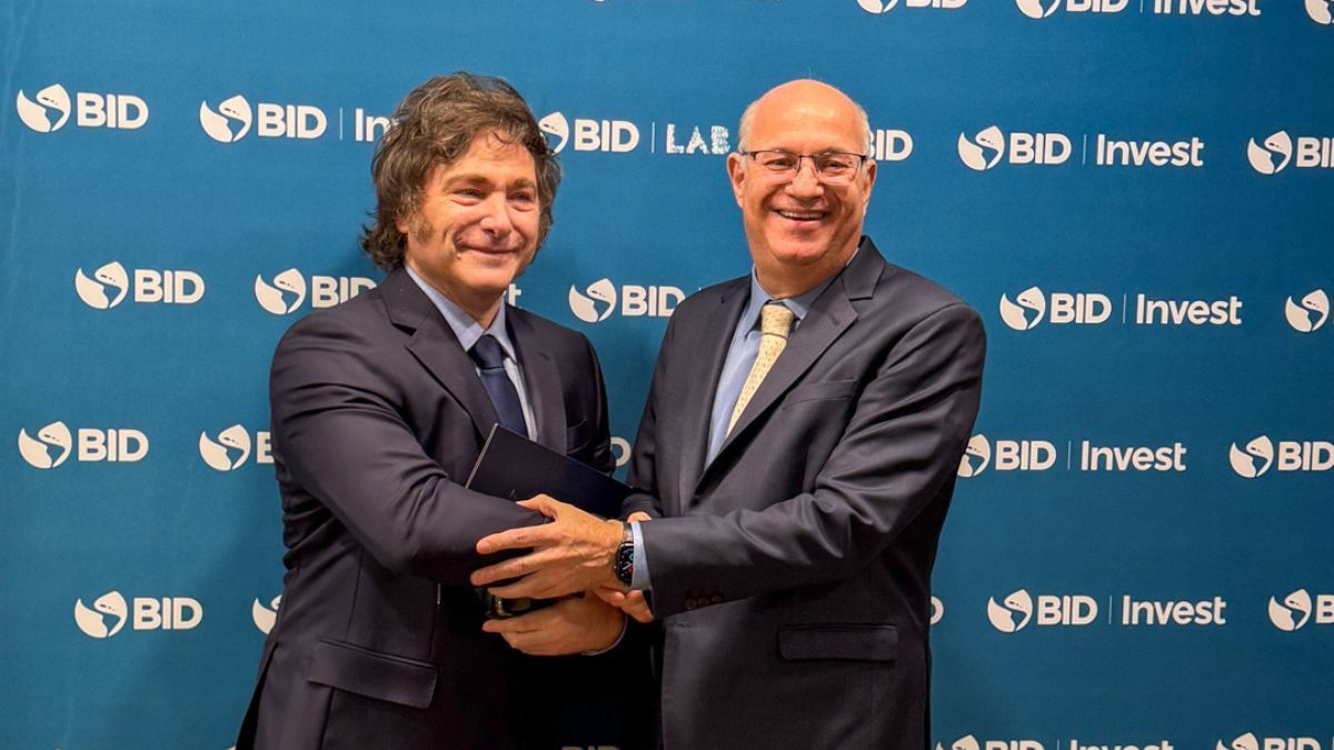 Javier Milei junto a Ilan Goldfajn